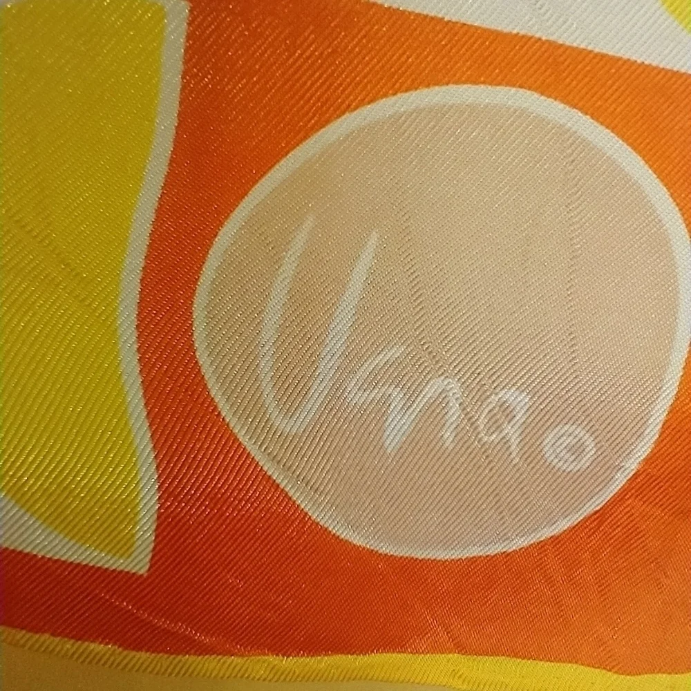 VINTAGE VERA BRIGHT GEOMETRIC SCARF